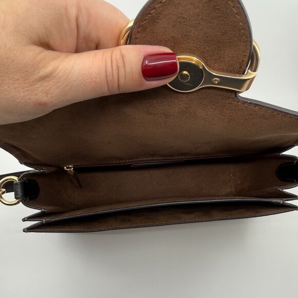 Coach Morgan Shoulder Bag Colorblock Signature Canvas Gold/Khaki Multi - Picture 3 of 6